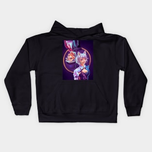 Lynely and Lynette from Genshin Impact Fontaine Kids Hoodie